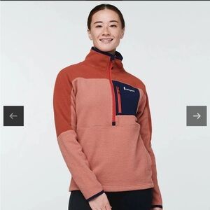 NEW Cotopaxi Womens Abrazo Half-Zip Fleece Jacket Spice/Earthen Size M